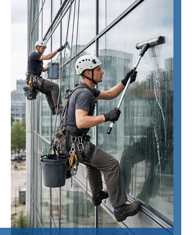 Мойка витражей альпинистами в Алексине от 769 р. под ключ|ВЫСОТНИК-Лкс