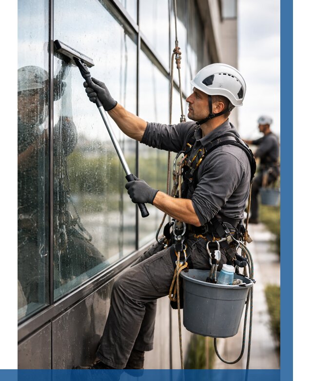 Мойка стеклянных фасадов в Алексине от 220 р. | ВЫСОТНИК-Лкс