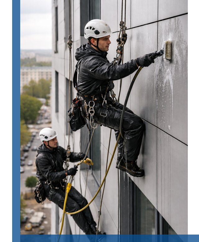 Профессиональная мойка фасада из композита в Алексине