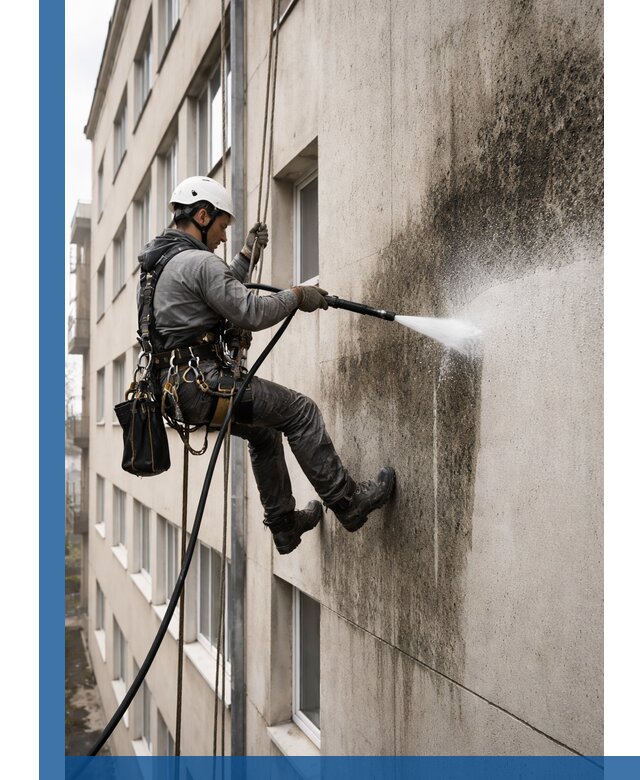 Профессиональная очистка фасадов от плесени в Алексине