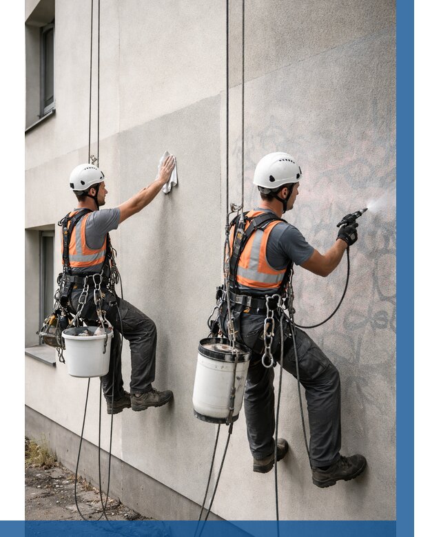 Антиграффити покрытие фасада в Алексине от 659 р. | ВЫСОТНИК-Лкс