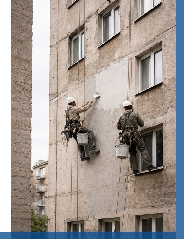 Косметический ремонт фасада в Алексине от 1209 р. | ВЫСОТНИК-Лкс