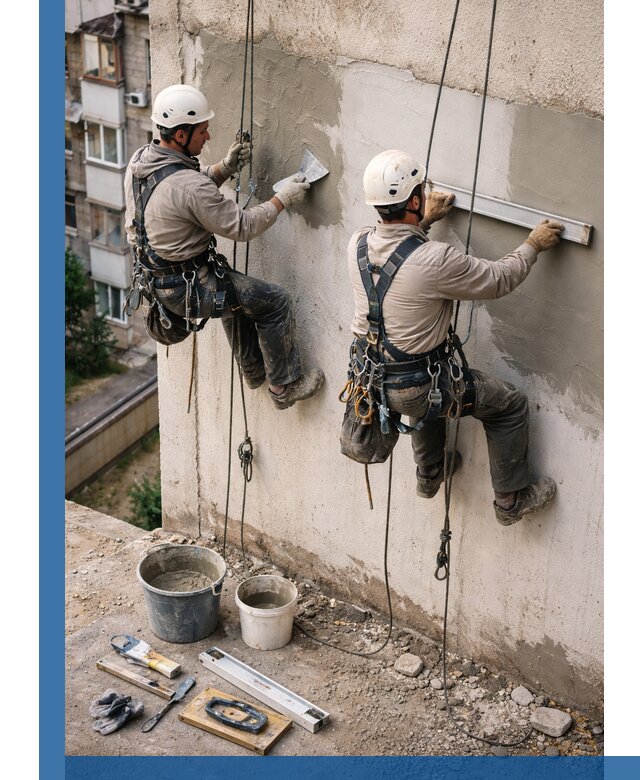 Комплексный ремонт штукатурного фасада с гарантией в Алексине