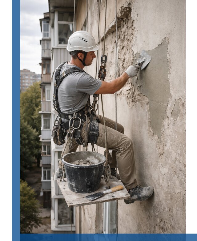 Восстановление фасадной штукатурки в Алексине с гарантией качества