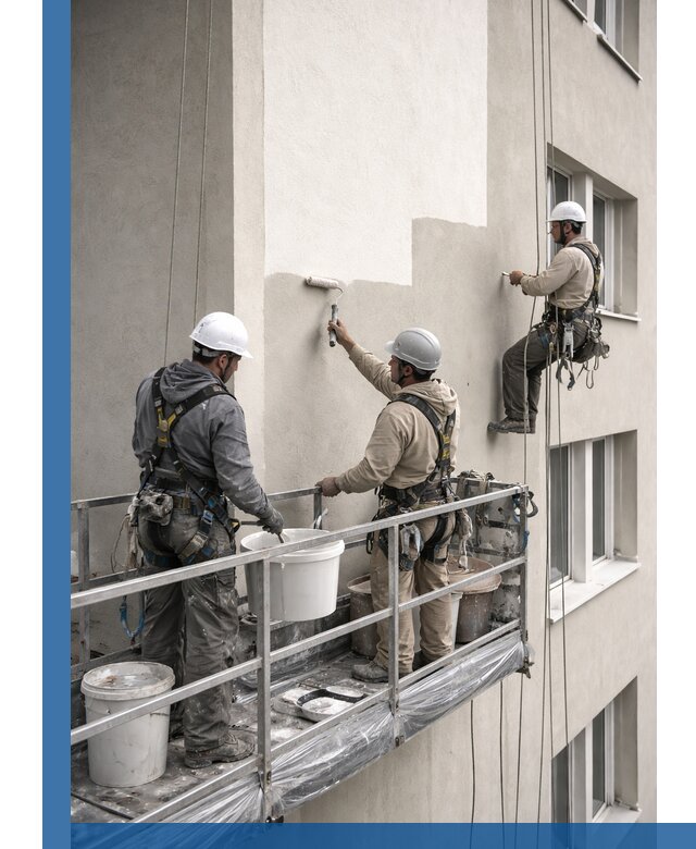 Покраска оштукатуренного фасада в Алексине под ключ с гарантией