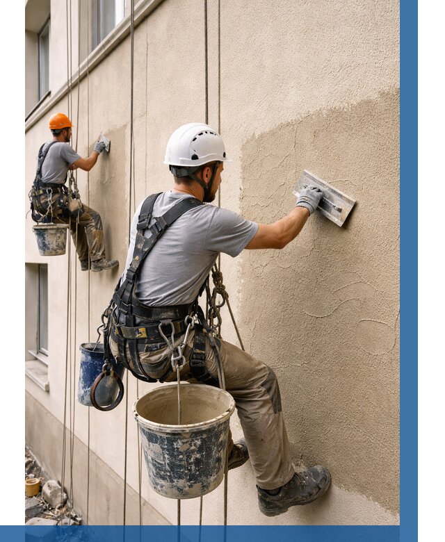 Декоративная штукатурка фасада в Алексине от 1319 р. | ВЫСОТНИК-Лкс