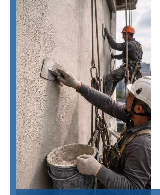 Декоративная штукатурка фасада с утеплением и защитой в Алексине