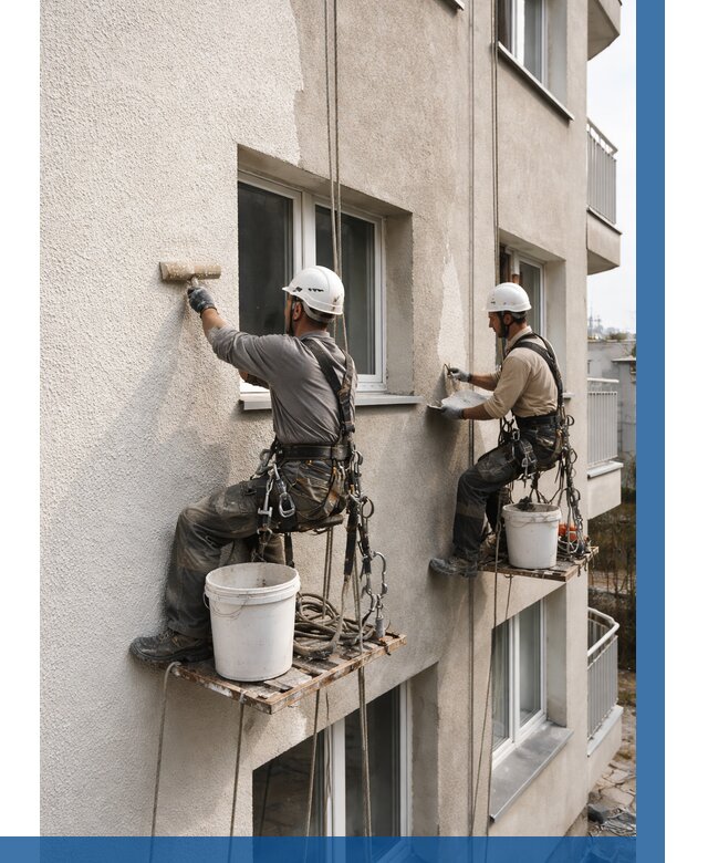 Нанесение короеда на фасад в Алексине от 494 р. | ВЫСОТНИК-Лкс