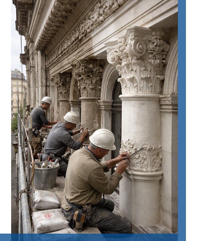 Реставрация фасадной лепнины в Алексине от 2747 р. | ВЫСОТНИК-Лкс