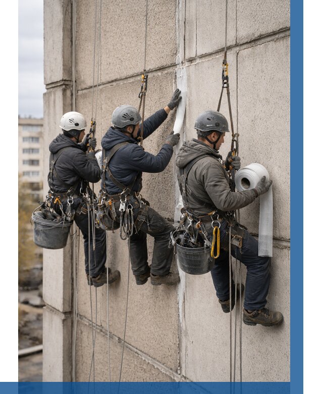 Ремонт межпанельных швов в Алексине от 824 р. | ВЫСОТНИК-Лкс