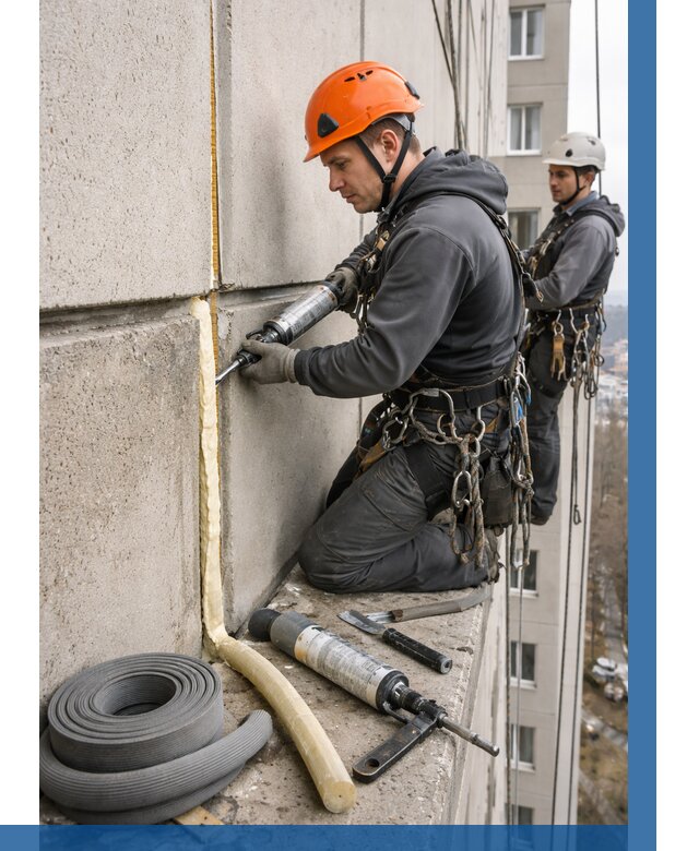 Теплый шов межпанельные швы в Алексине от 769 р. | ВЫСОТНИК-Лкс