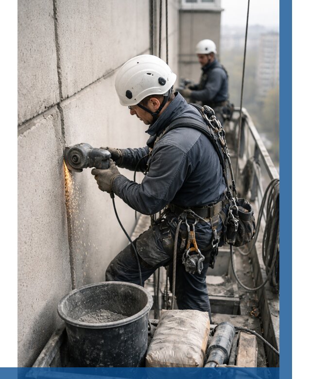 Штробление межпанельных швов в Алексине от 1319 р. | ВЫСОТНИК-Лкс