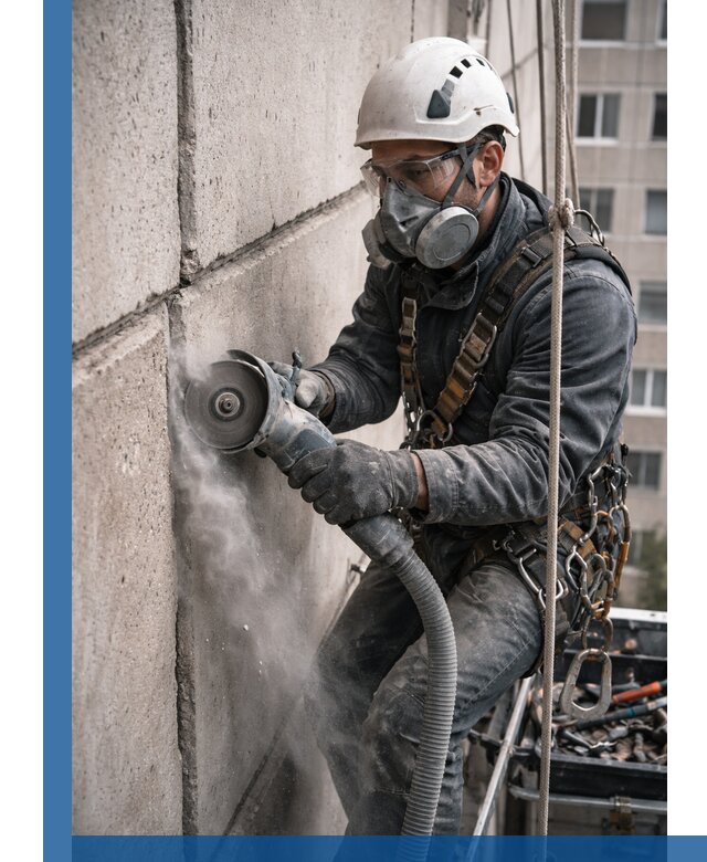 Штробление межпанельных швов в Алексине качественно и быстро