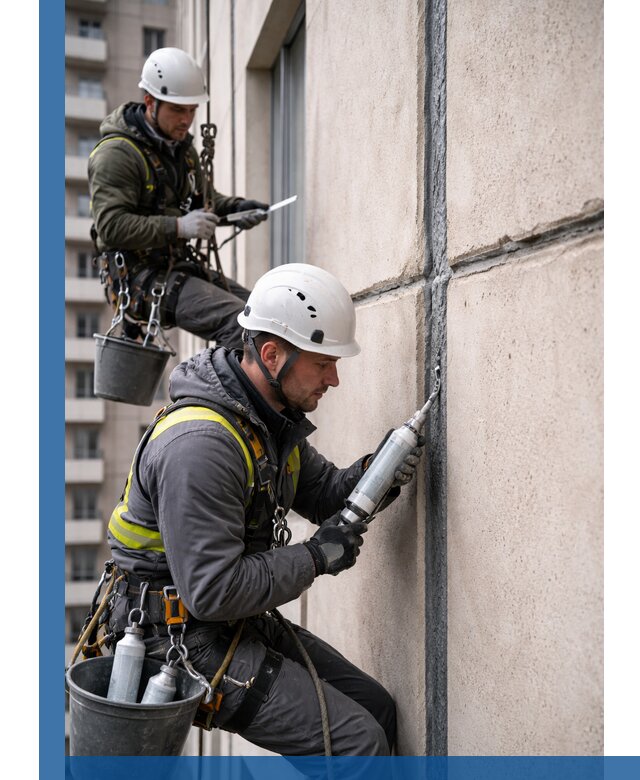 Герметизация деформационных швов фасада в Алексине качественно