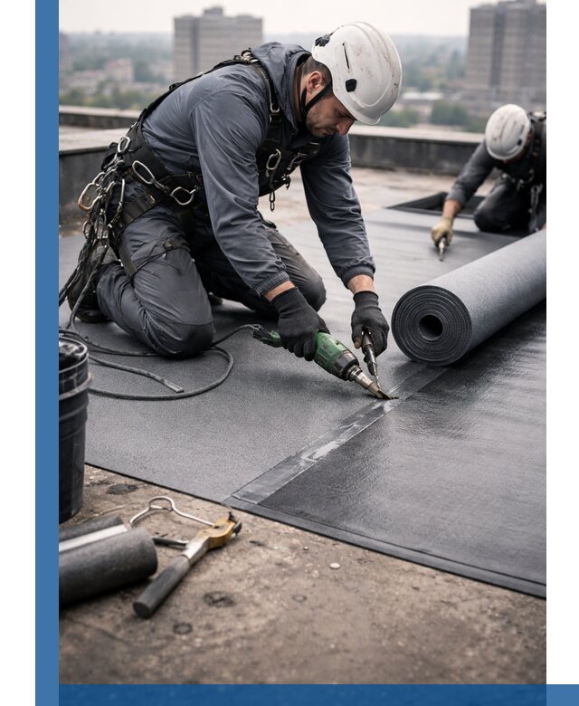 Ремонт мягкой кровли в Алексине с выездом промальпинистов