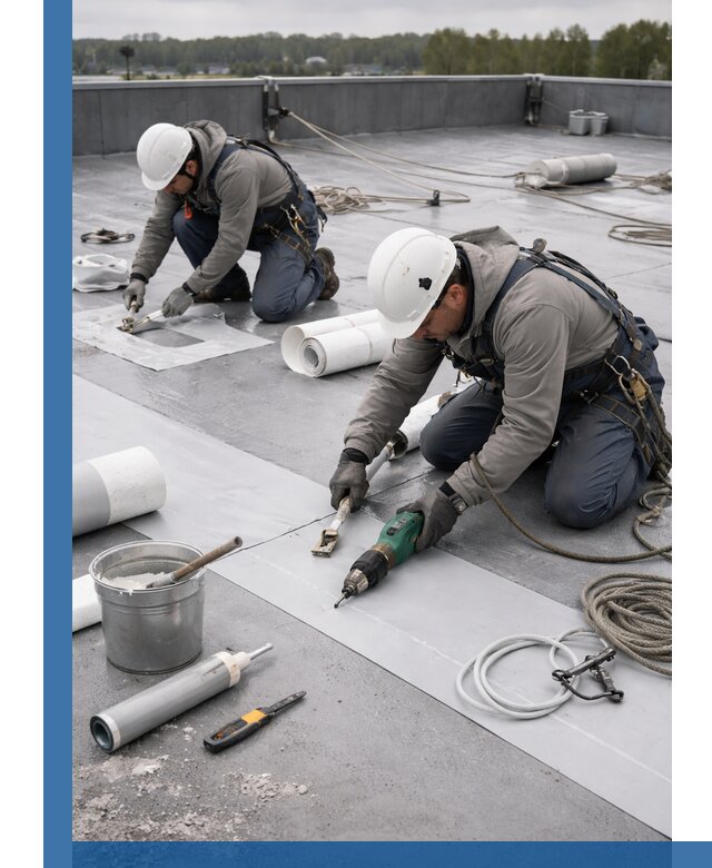 Ремонт мембранной кровли в Алексине качественно и с гарантией