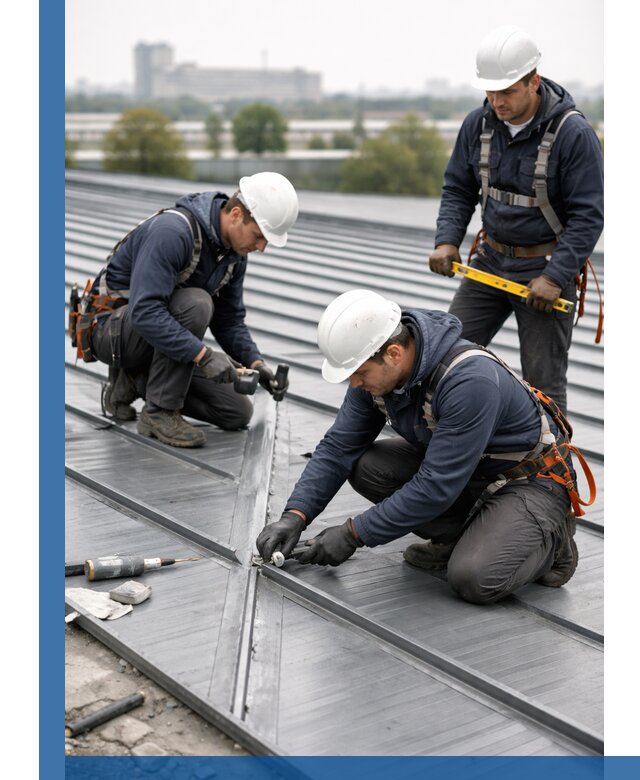 Ремонт фальцевой кровли в Алексине срочно и качественно