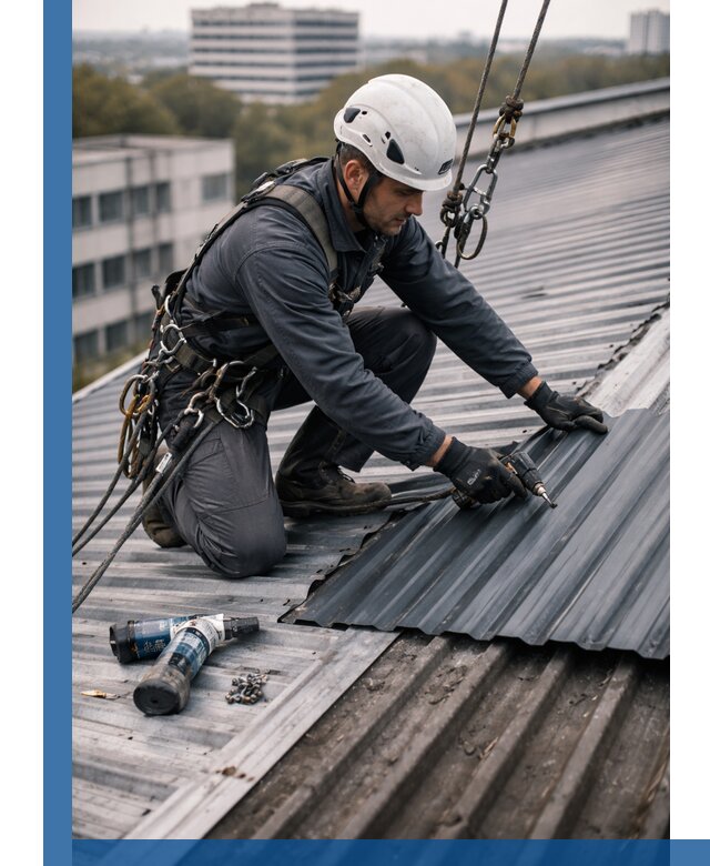 Ремонт профнастила на кровле в Алексине, работы под ключ