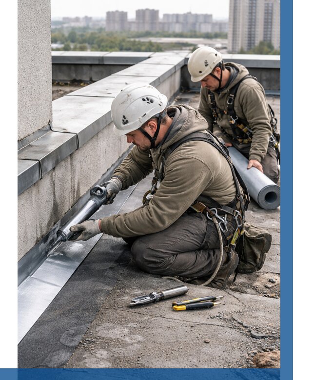 Ремонт кровельных примыканий в Алексине от 1319 р. | ВЫСОТНИК-Лкс