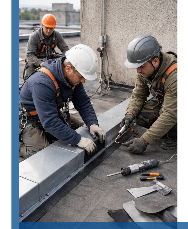 Ремонт кровельных примыканий в Алексине профессионально