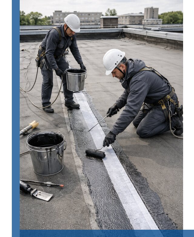 Гидроизоляция кровли мастикой в Алексине надежная защита