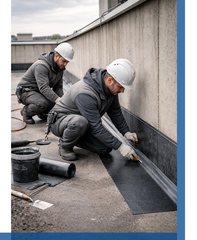 Гидроизоляция примыканий на кровле в Алексине от 989 р. | ВЫСОТНИК-Лкс