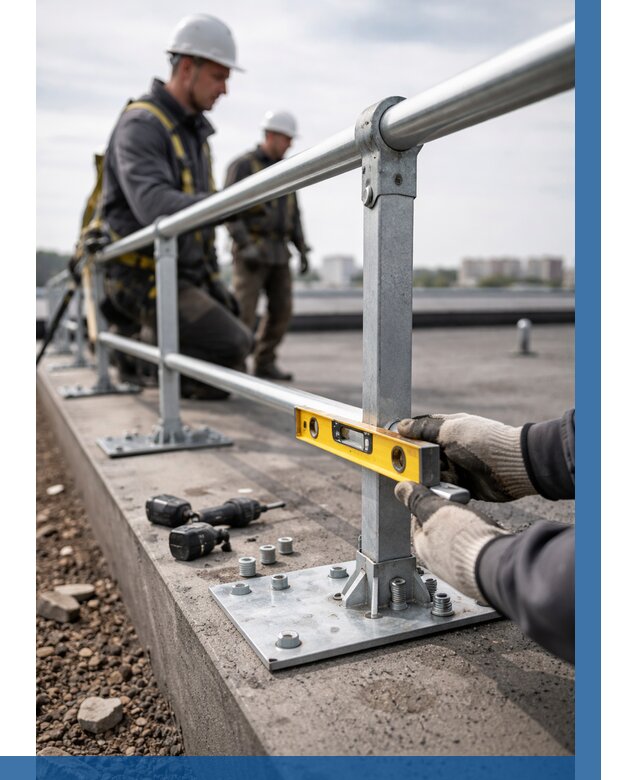 Монтаж кровельного ограждения в Алексине от 1319 р. | ВЫСОТНИК-Лкс