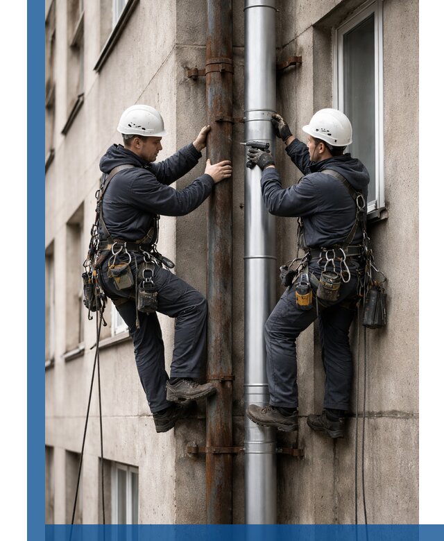 Замена водосточных труб в Алексине: монтаж и демонтаж под ключ