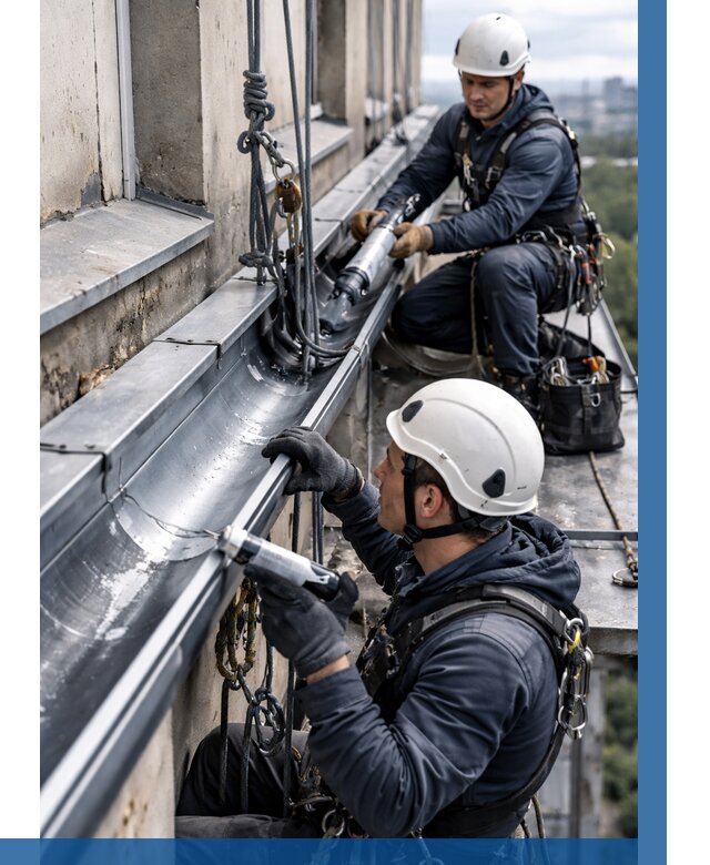 Ремонт водосточных желобов в Алексине от 7142 р. | ВЫСОТНИК-Лкс