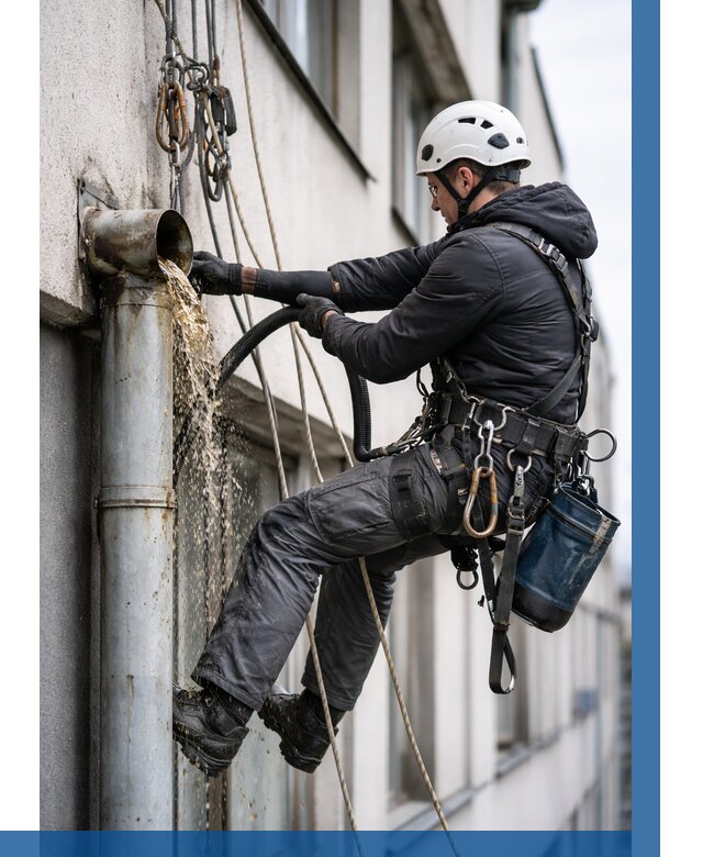 Прочистка водосточных труб в Алексине от 3846 р. | ВЫСОТНИК-Лкс