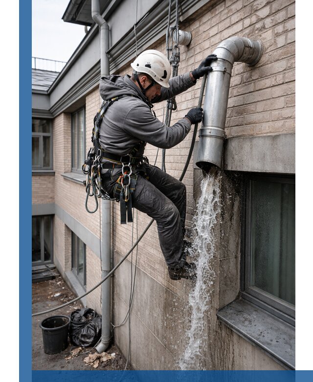 Профессиональная прочистка водосточных труб в Алексине с гарантией