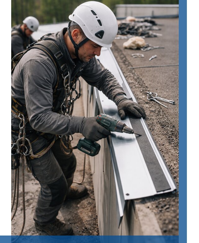 Монтаж капельника на кровле в Алексине от 330 р. | ВЫСОТНИК-Лкс