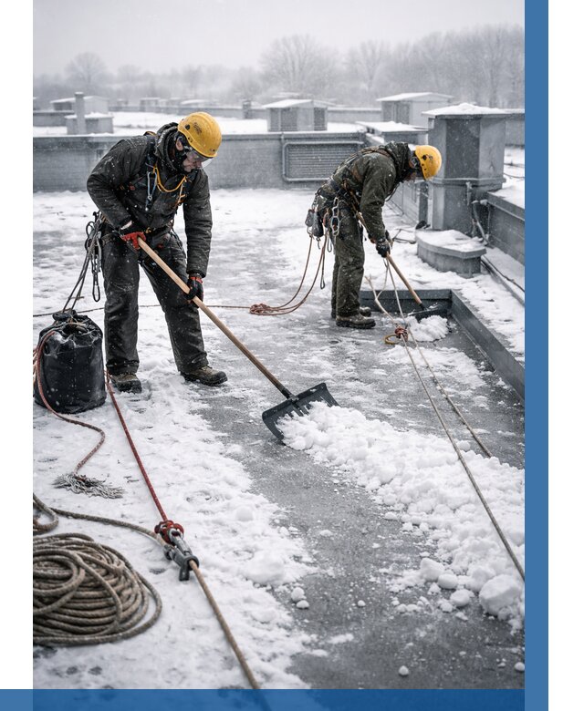 Очистка крыши от снега в Алексине от 8241 р. | ВЫСОТНИК-Лкс