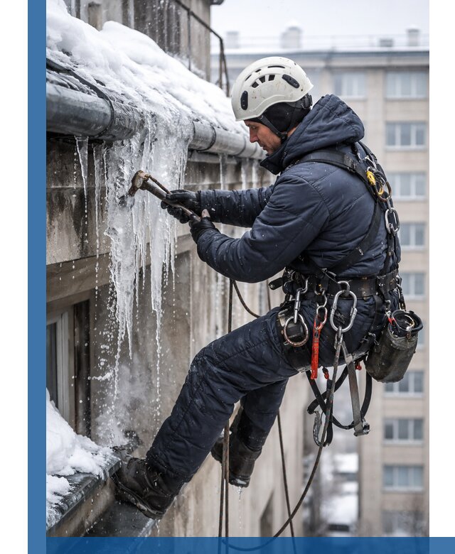 Удаление наледи и чистка водостоков в Алексине оперативно и безопасно