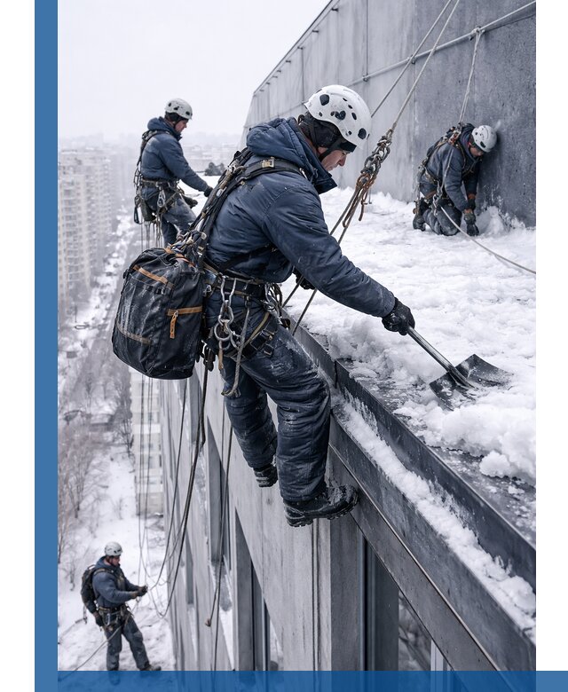 Абонентское обслуживание кровли зимой в Алексине регулярный уход