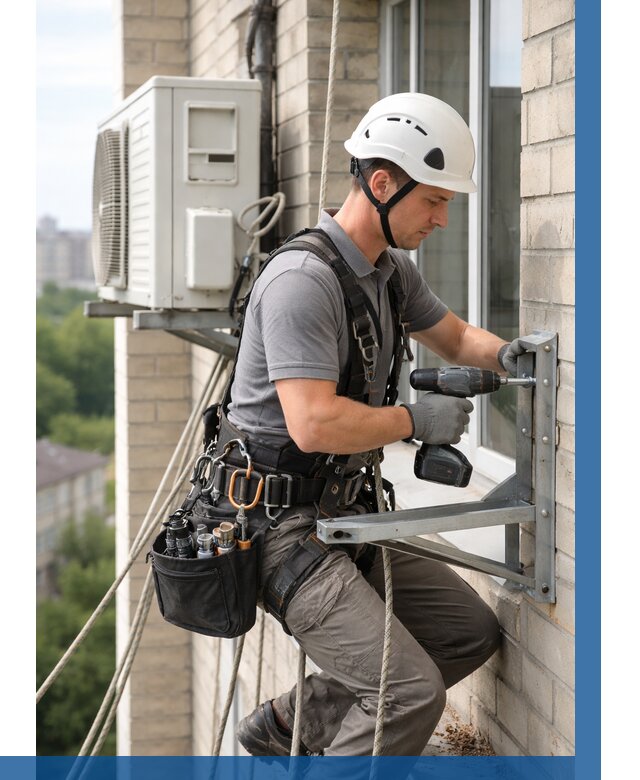 Установка кронштейнов кондиционера в Алексине от 3846 р. | ВЫСОТНИК-Лкс