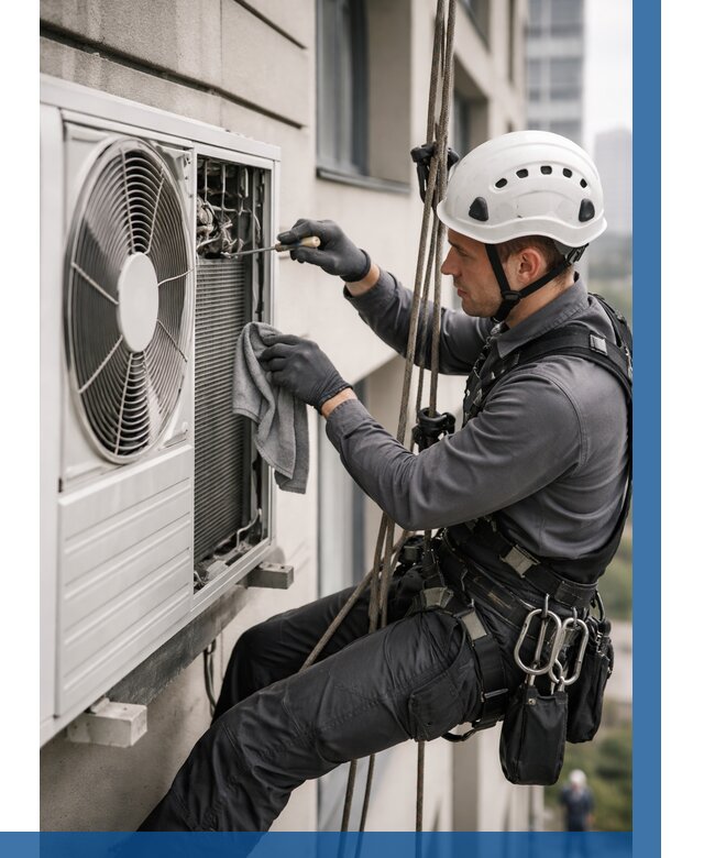 Обслуживание внешнего блока кондиционера в Алексине от 2967 р.ВЫСОТНИК-Лкс