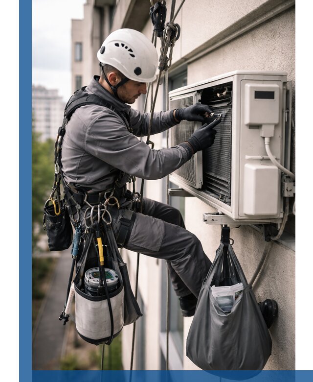 Обслуживание внешнего блока кондиционера в Алексине профессионально