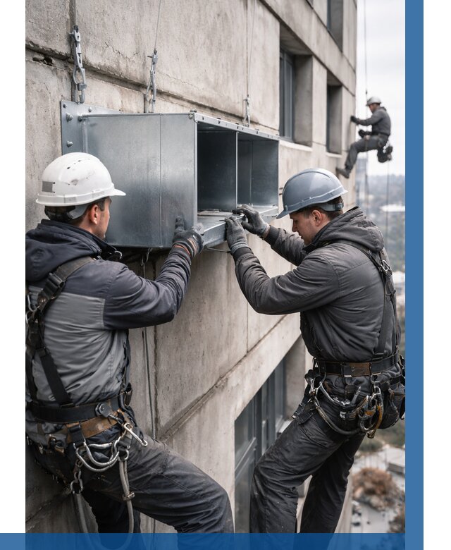 Монтаж вентиляционных коробов в Алексине от 3296 р. | ВЫСОТНИК-Лкс