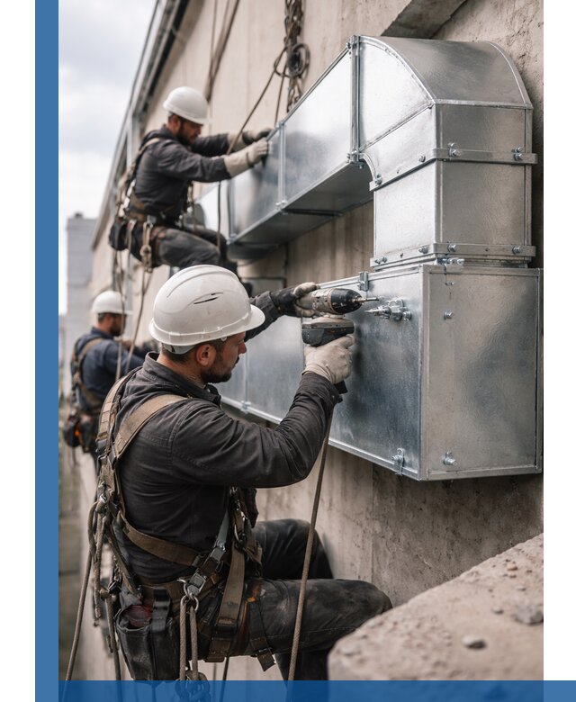 Профессиональный монтаж вентиляционных коробов в Алексине под ключ