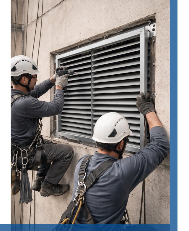 Монтаж вентиляционных решеток в Алексине от 4945 р. | ВЫСОТНИК-Лкс