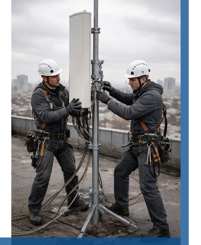 Монтаж антенн связи на крыше в Алексине от 9340 р. | ВЫСОТНИК-Лкс