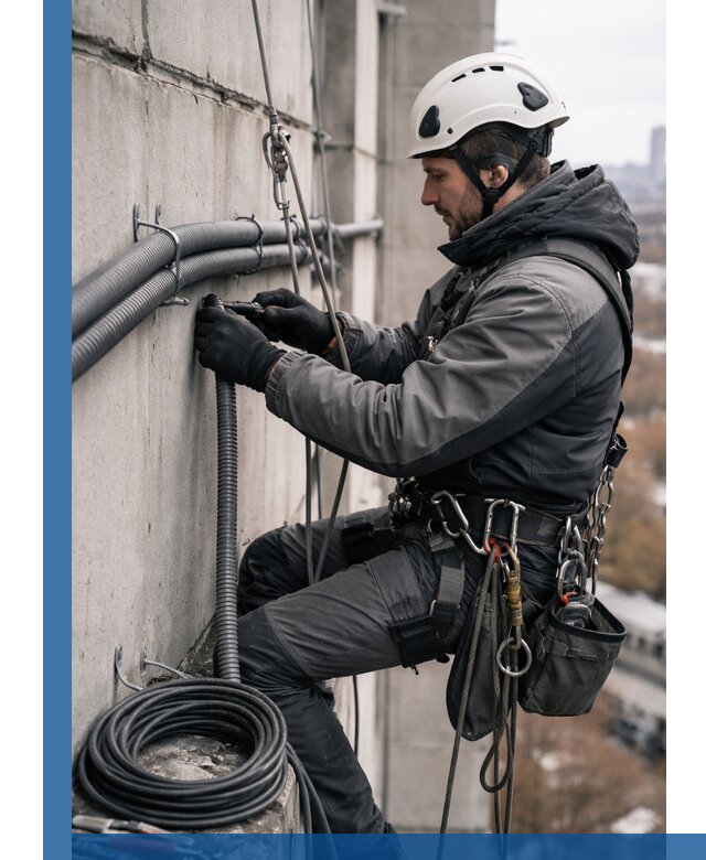 Профессиональный монтаж гофры для кабеля в Алексине с гарантией