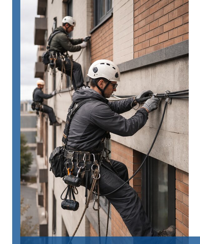 Крепление кабеля на фасаде монтаж и крепеж в Алексине