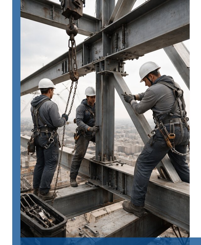 Профессиональный монтаж металлоконструкций на высоте в Алексине