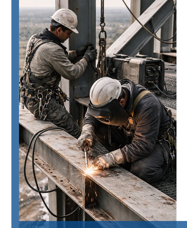 Высотные сварочные работы в Алексине для промышленных объектов