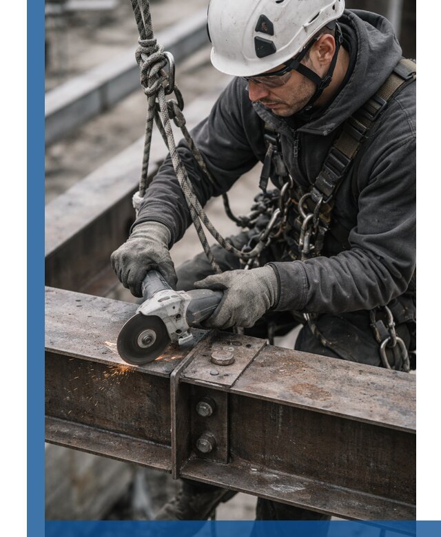 Резка металла на высоте в Алексине для зданий и конструкций