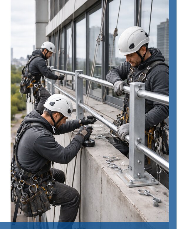 Монтаж ограждений на высоте в Алексине, от 1319 р. | ВЫСОТНИК-Лкс