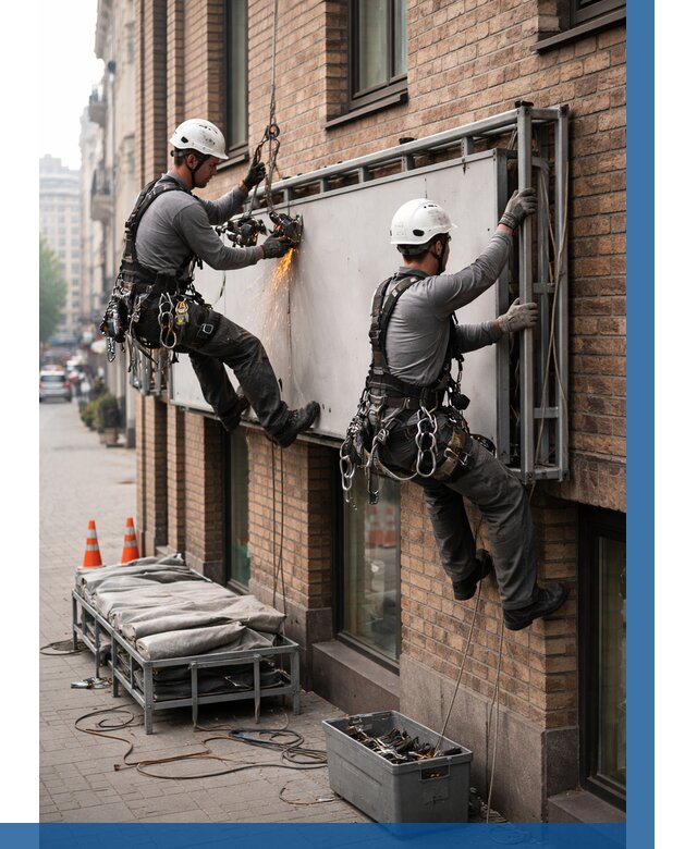 Демонтаж рекламной вывески в Алексине от 7142 р. | ВЫСОТНИК-Лкс