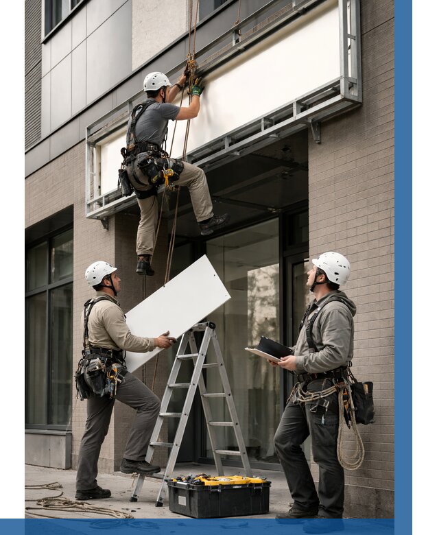 Монтаж светового короба в Алексине от 7142 р. | ВЫСОТНИК-Лкс